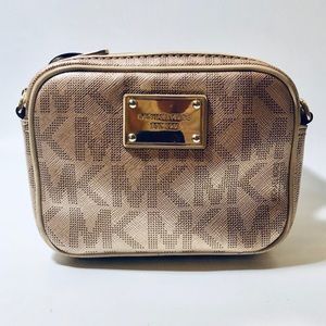 Michael Kors Rosegold Monogram Crossbody